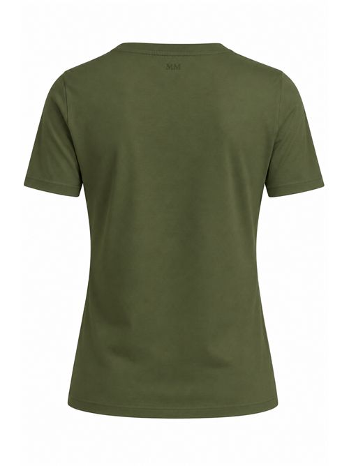 T-shirt MMLMULINO in cotone stretch Verde MM Max Mara | 2616971018600004